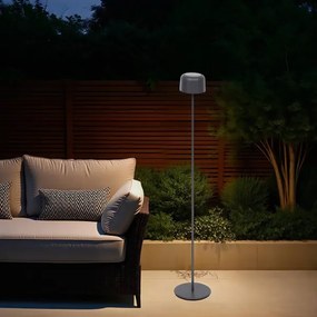 Hesperide - Lampă solară LED BOLTY, 3,7 V, 2600 mAh, IP65, antracit