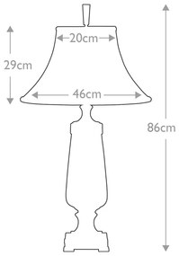 Lampă de masă Quoizel QZ-MONTEVERDE MONTEVERDE 1xE27/60W/230V