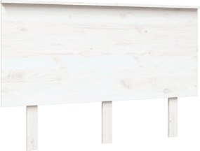vidaXL Tăblie de pat, alb, 124x6x82,5 cm, lemn masiv de pin