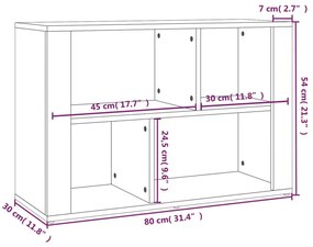 Servanta, stejar sonoma, 80x30x54 cm, lemn prelucrat 1, Stejar sonoma