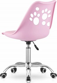 OFERTA Scaun de birou roz PRINT II. calitate superioara