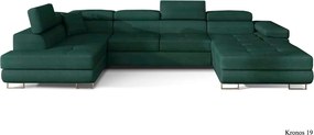Colțar lemn masiv Formă U Extensibil Roger 345x202cm Personalizabil