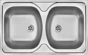 Chiuveta dubla Deante Tango inox 80x50xH14 cm