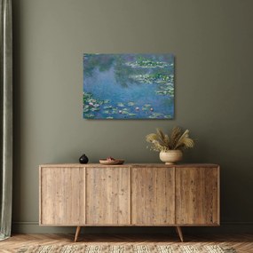 Tablou pe sticlă - Claude Monet, Water Lilies, reproducere (70x50 cm)
