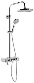 Aqualine - Set de duș cu baterie FARRAO, crom lucios