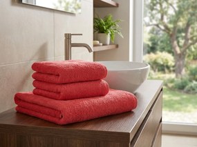 Prosop NORIELLE 70x140 cm rosu, 100% bumbac