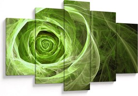 Tablou - Abstract Rose Green (150x105 cm)