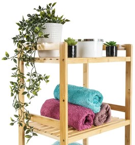 Raftier din bambus G21, 3 etajere, 3 etaje