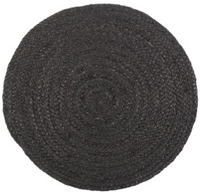 IB Laursen Napron rotund din iuta negru