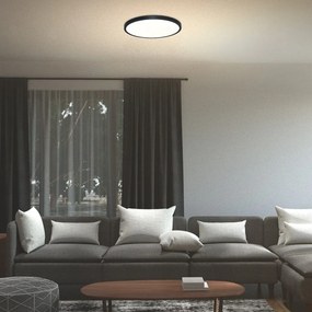 Plafoniera LED slim 50cm Paulos negru/alb