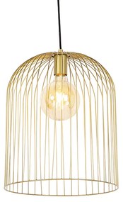 Lampă pendant de design aurie - Wire Knock