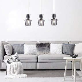 Lustra suspendata design modern Abra negru
