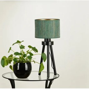 Brilagi - Lampă de masă BOSTON ROLLER 1xE27/15W/230V verde/auriu