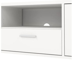 Comodă TV albă 147x38 cm Media – Tvilum