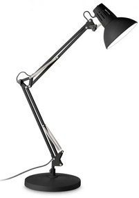 Lampa de birou cu brat articulat WALLY TL1 TOTAL BLACK