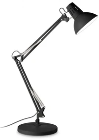Lampa de birou cu brat articulat WALLY TL1 TOTAL BLACK