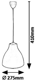 Pendul design modern Morris negru