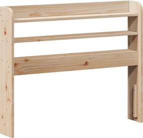 vidaXL Tăblie de pat cu rafturi, 90 cm, lemn masiv de pin