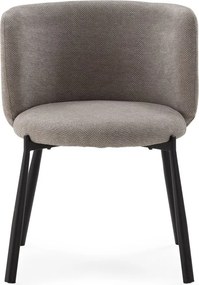 Set de scaune de sufragerie gri 2 buc. tapițat Ginny – MOME