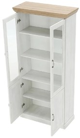 Vitrină, pin nordic/stejar sălbatic, ROYAL W4D