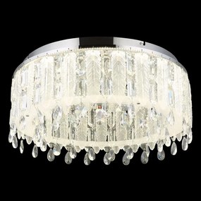 Lustra LED aplicata cu telecomanda KLUNKA crom