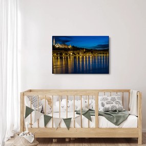 Tablou orașului nocturn (90x60 cm)