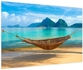 Tablou - Hamac pe plajă 3 (90x60 cm)