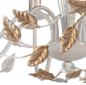 Lustră pe lanț ONLI COLLANA 6xE14/6W/230V alb/auriu