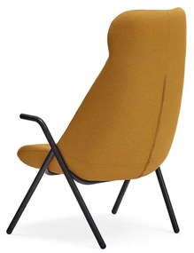 Fotoliu Teulat Dins, înălțime 114 cm, galben