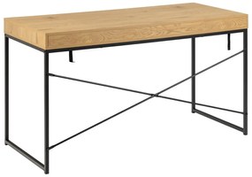 Birou în decor de stejar sălbatic Actona Seaford, 58 x 140 cm