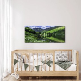 Tablou - Peisaj cu un lac (120x50 cm)