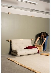 Canapea în culoare naturală extensibilă cu tapițerie din in 135 cm Hooked – Karup Design