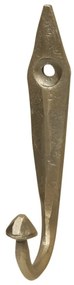 Cuier auriu, din metal, cu agatatoare, model frunza, Zia