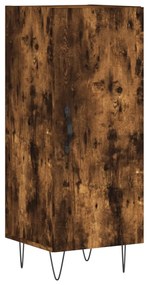 828537 vidaXL Servantă, stejar fumuriu, 34,5x34x90 cm, lemn compozit
