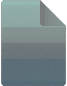 Pătură Ibena Toronto turcoaz/gri , 150 x 200 cm