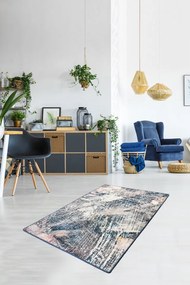 Covor Living / Dormitor Adel, 80x150 cm, Catifea / Poliester, Multicolor