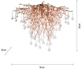 Plafonieră Paul Neuhaus 8091-11 ICICLE 9xG9/40W/230V