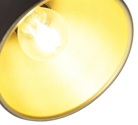 Aplică industrială neagră cu auriu reglabil - Liko