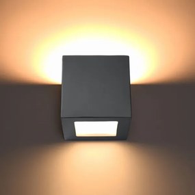 Sollux SL.0871 - LEO lampa de perete 1xE27/60W/230V gri