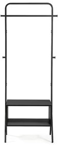 Cuier din metal Kave Home Bently, negru