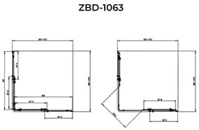 Belver Duo Cabină de duș 100x100 195cm, 6mm, model cu două uși