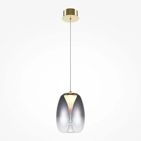 Pendul LED design decorativ Splash auriu/gri