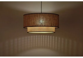 Lustră pe cablu Duolla BOHO 1xE27/15W/230V d. 45 cm bej/ratan