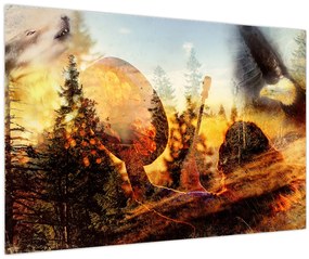 Tablou - Motiv șamanic (90x60 cm)