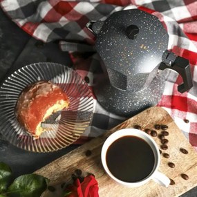 La mâna a doua: Cafetiera moka Klausberg KB 7547, 9 cesti, Inductie, Marmura gri