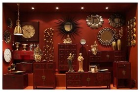 Comodă roșie joasă 130x50,5 cm Oriente – Ixia