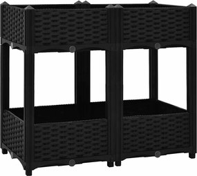 vidaXL Strat înălțat, 80x40x71 cm, polipropilenă