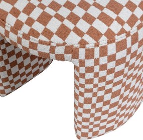 Scaun tip taburet portocaliu tapițat Charlie – WOOOD