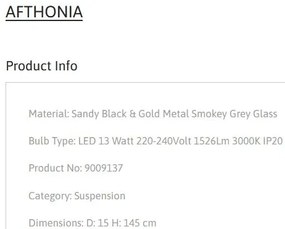 Lustra, Pendul LED design modern AFTHONIA