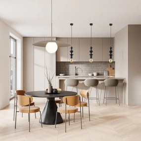 Lustră pe cablu SLATE 1xE27/15W/230V d. 65 cm bej